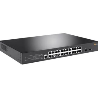 Gigabit Switch Rack, 24x PoE, max. 30W pro Port, internes Netzteil max. 400W